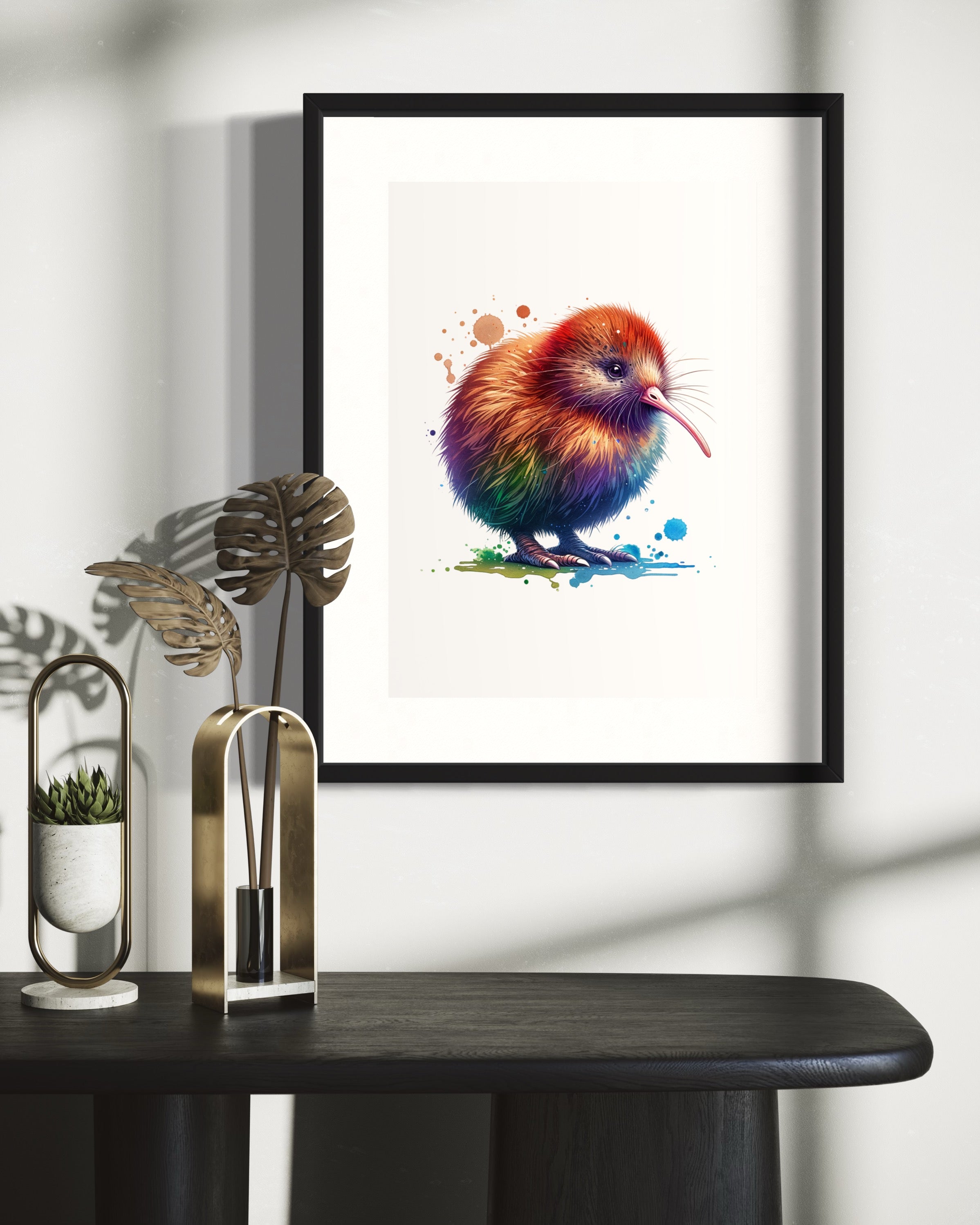 Kiwi watercolour print