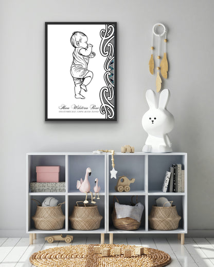 Custom Pēpi birth print