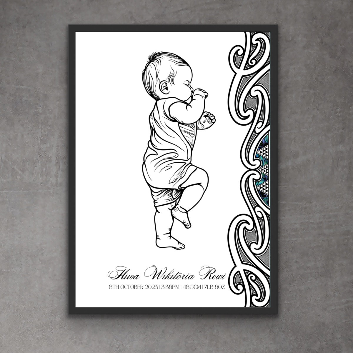 Custom Pēpi birth print