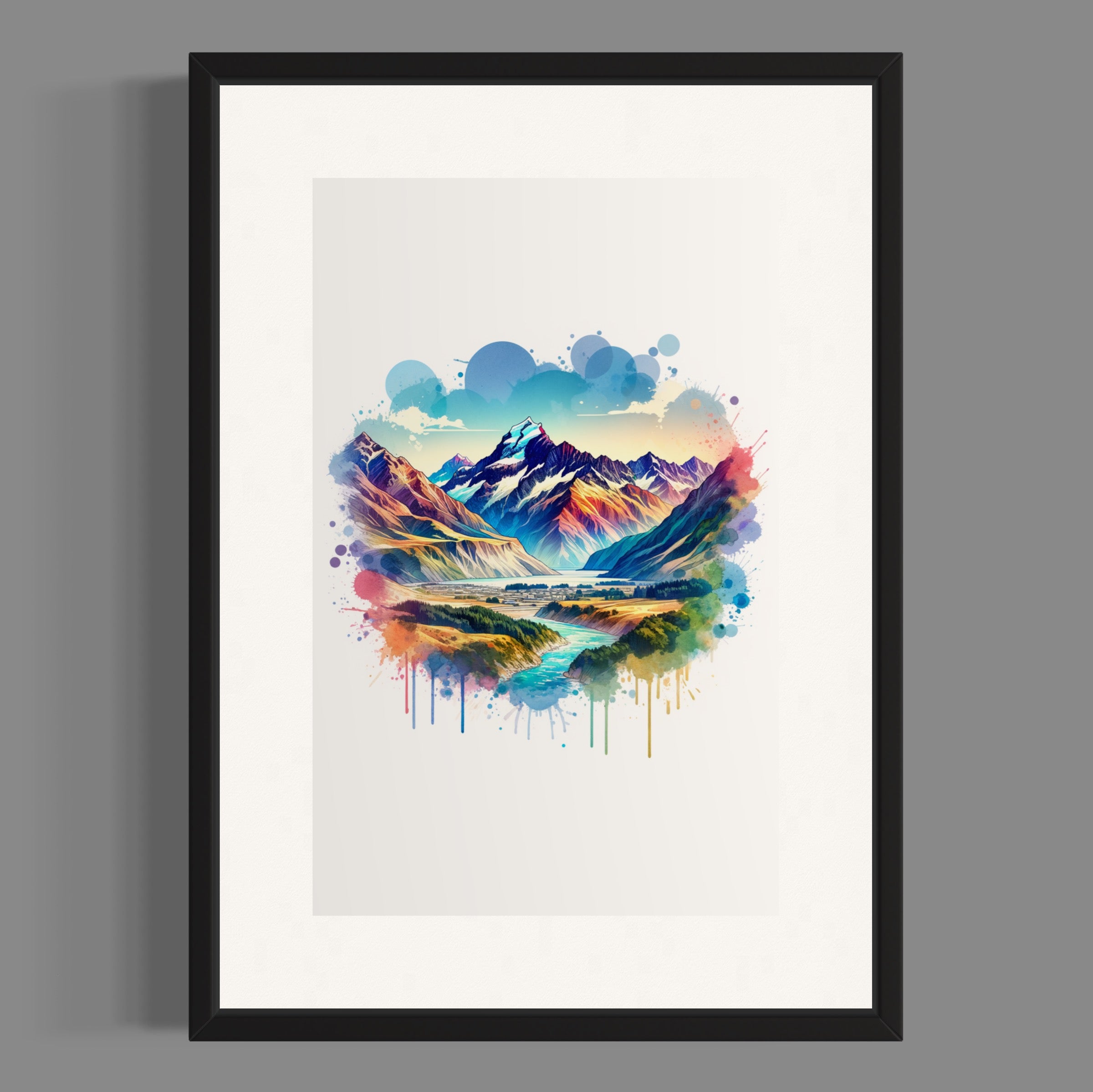 Southern alps print